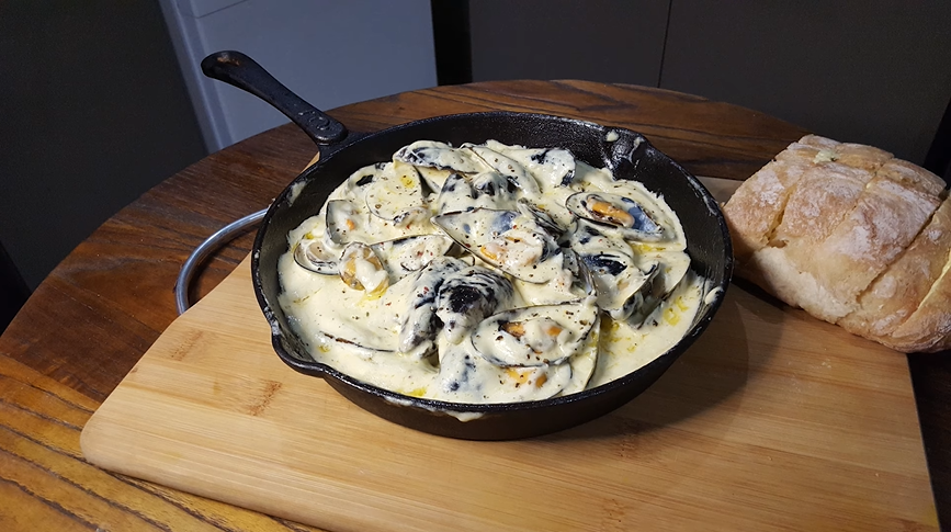 creamy mussels recipe