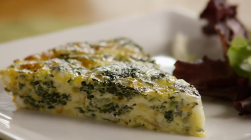 crustless spinach quiche recipe