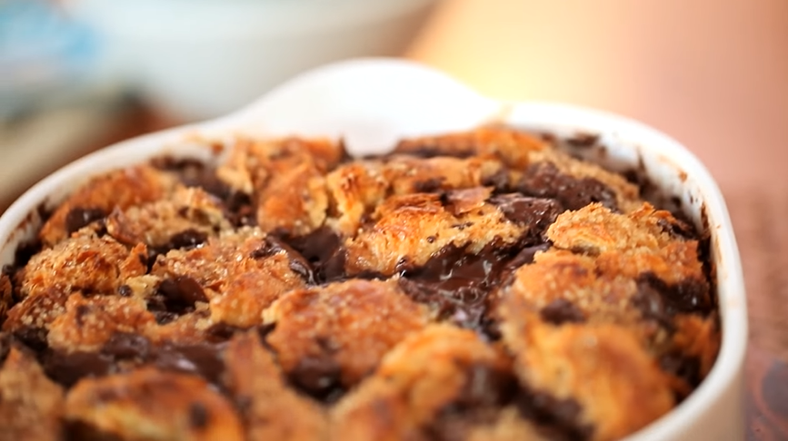 dark chocolate chunk bread pudding recipe