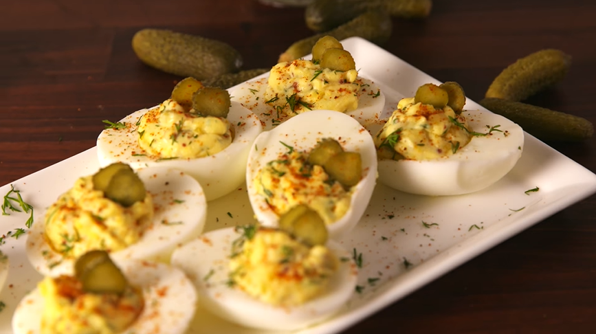 dill pickle deviled eggs recipe