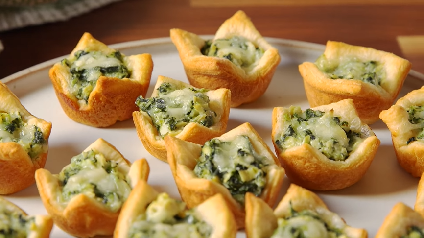 Mini Mushroom & Spinach Quiche Recipe