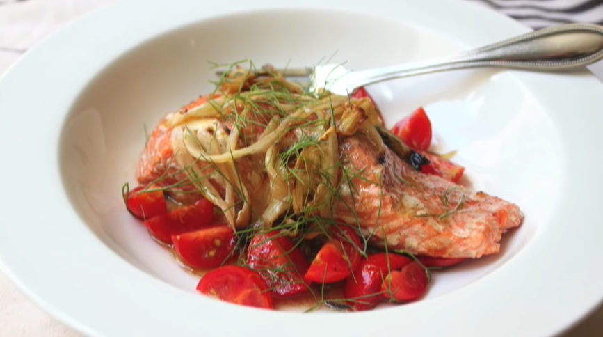 fennel-smoked salmon recipe