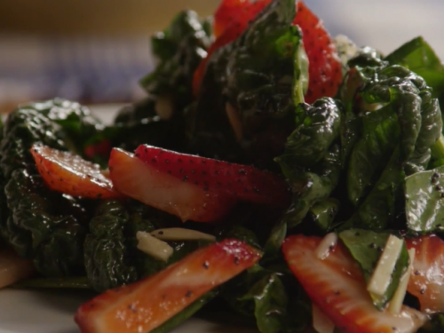 fresh strawberry spinach salad recipe