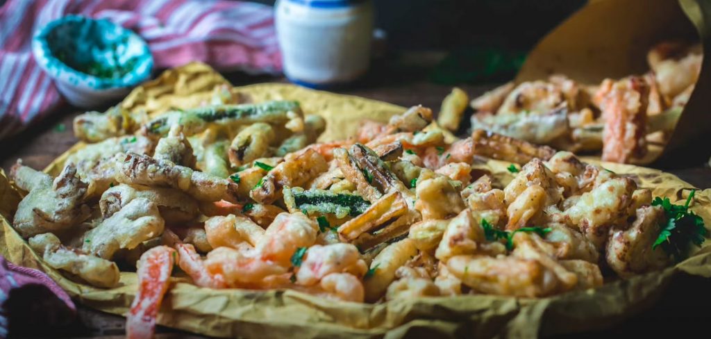 Fritto Misto (Mixed Fried Vegetables and Seafood) Recipe