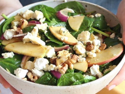 fruit & nut spinach salad recipe