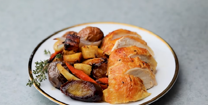 garlic herb butter roast chicken recipe