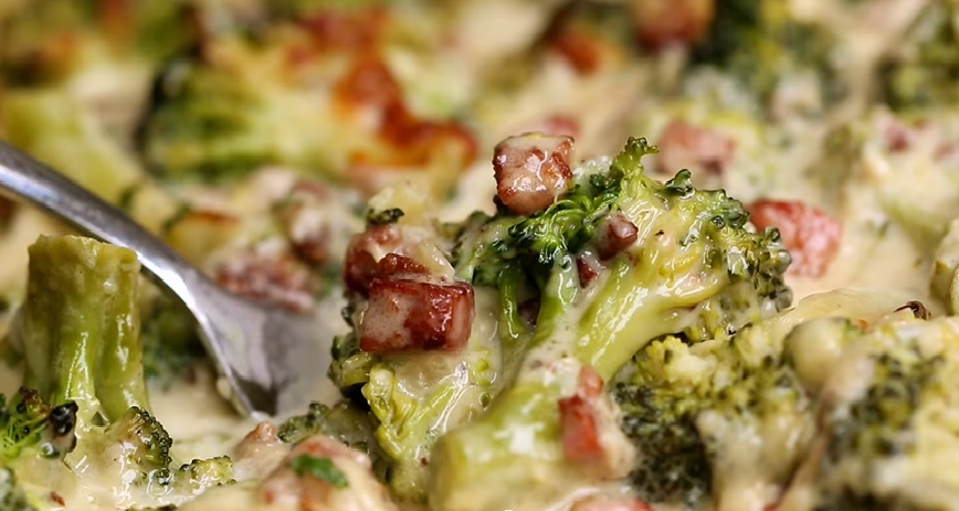 garlic parmesan broccoli and bacon recipe