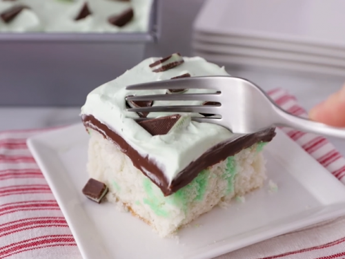 grasshopper fudge cream cake recipe