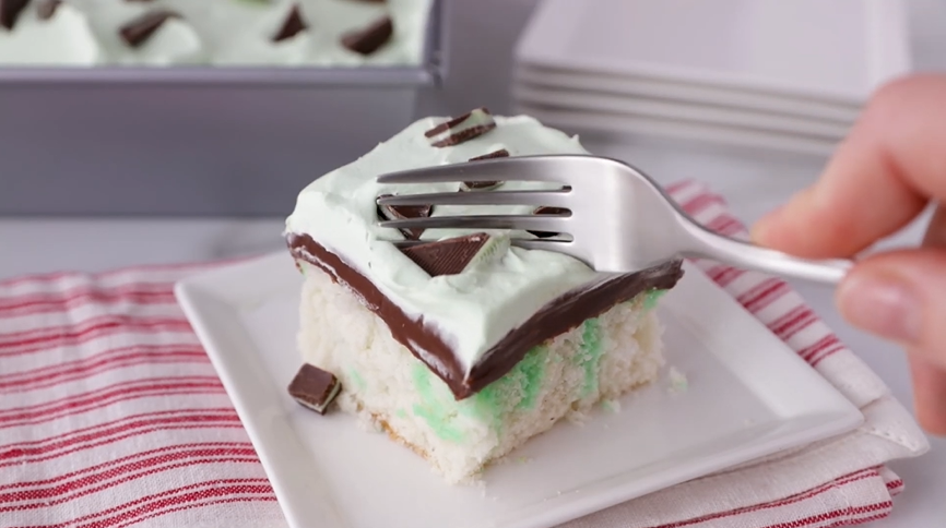 grasshopper fudge cream cake recipe