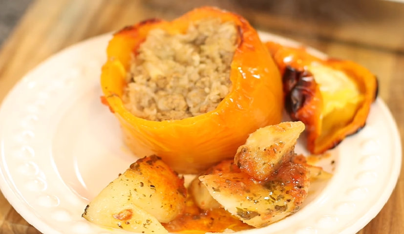 greek stuffed peppers recipe