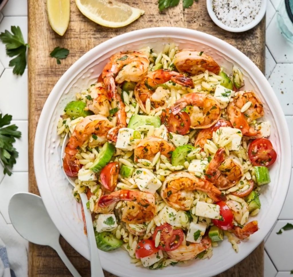 Greek-Style Shrimp Pasta Recipe