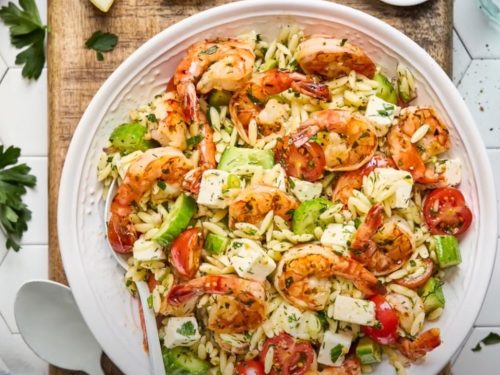 Greek-Style Shrimp Pasta Recipe