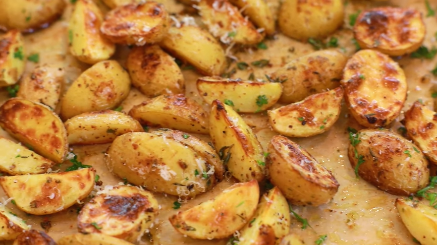grilled baby potatoes with dijon mustard & thyme recipe