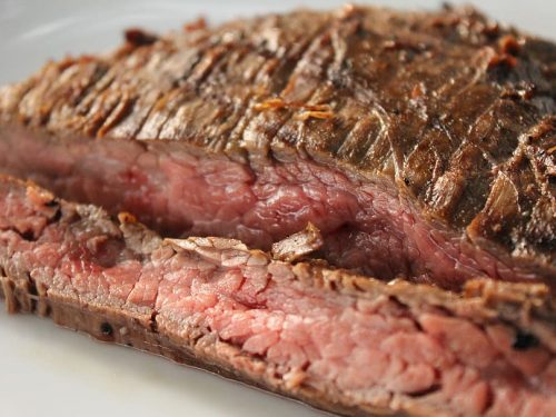 grilled flank steak with black beans recipe