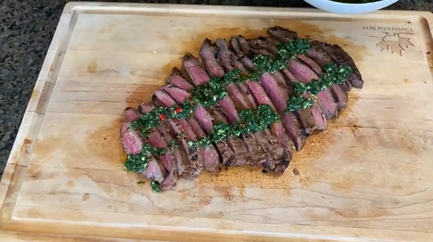 grilled flank steak with chimichurri recipe