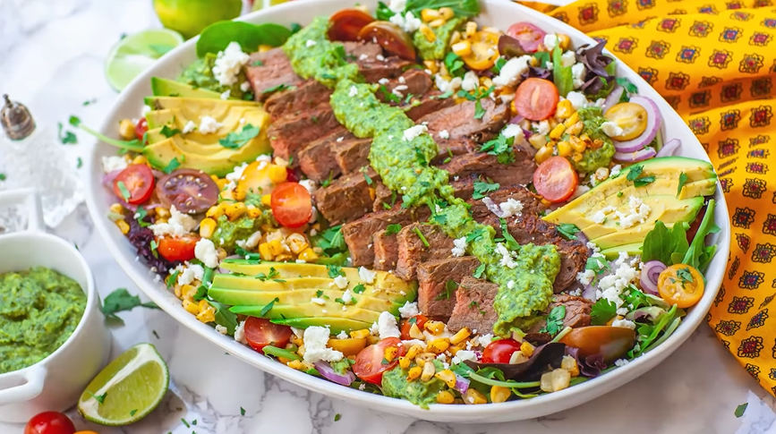 grilled steak and arugula salad with mustard caper vinaigrette recipe