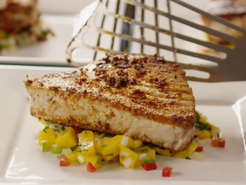 grilled tuna with mint sauce recipe