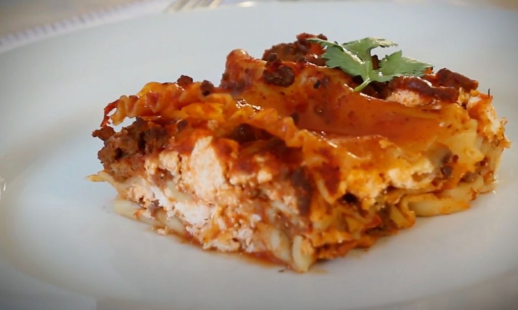 Healthier Meat Lasagna Recipe
