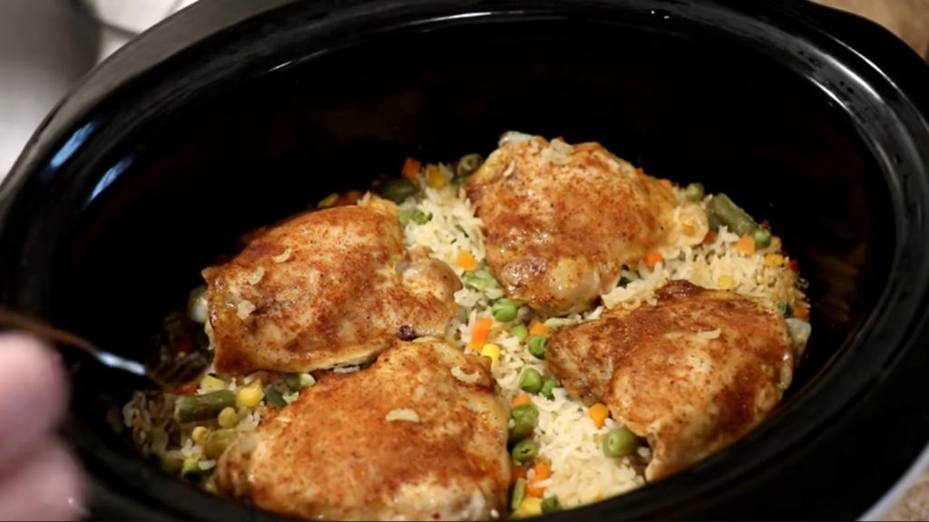Hearty Crockpot Chicken and Rice Recipe