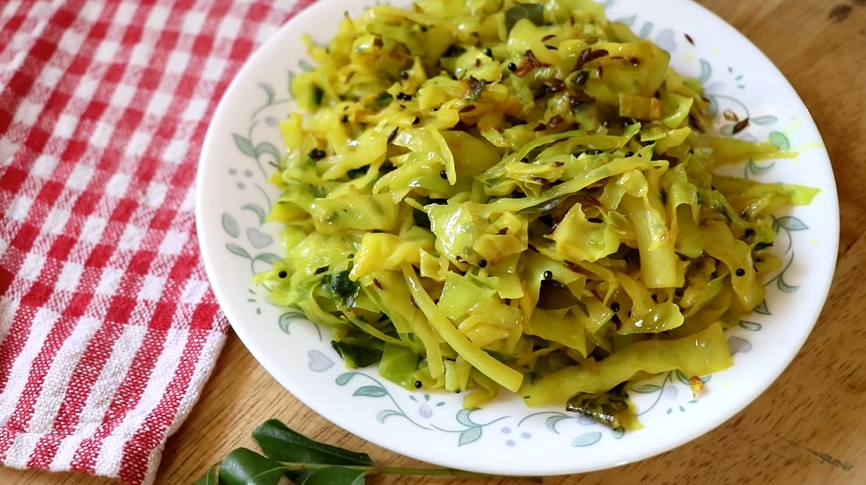 indian cabbage stir-fry recipe