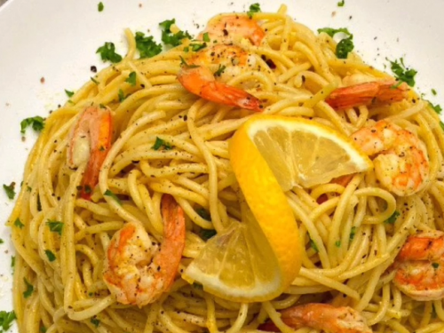 lemon pepper pasta with shrimp recipe