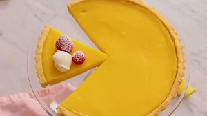 lemon tart with a buttery shortbread crust recipe