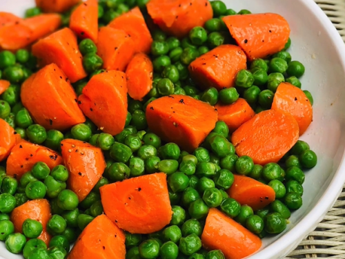 minty peas and carrots recipe