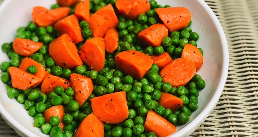 minty peas and carrots recipe