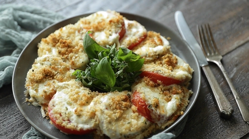 mozzarella and basil stuffed tomatoes recipe