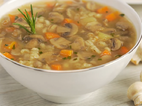 mushroom and barley soup recipe