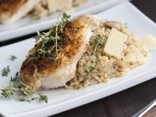 mushroom and chicken risotto recipe