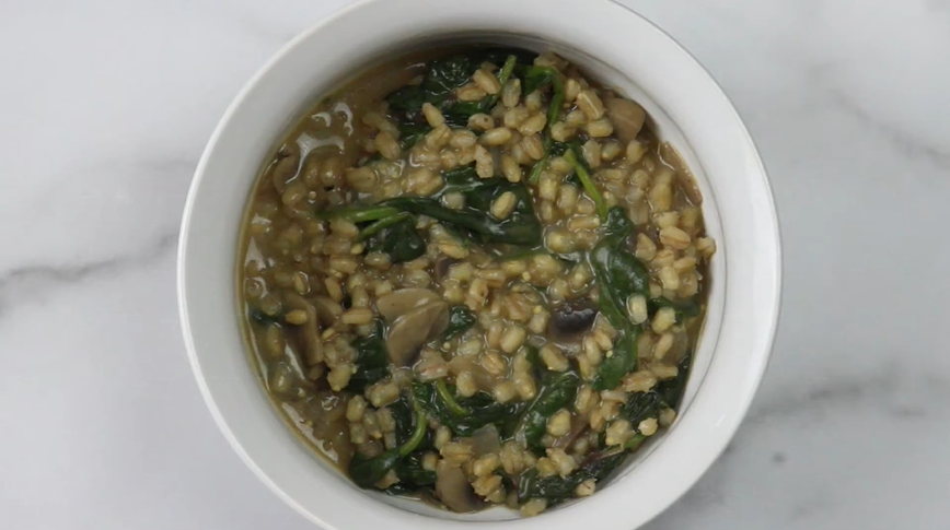mushroom barley risotto recipe