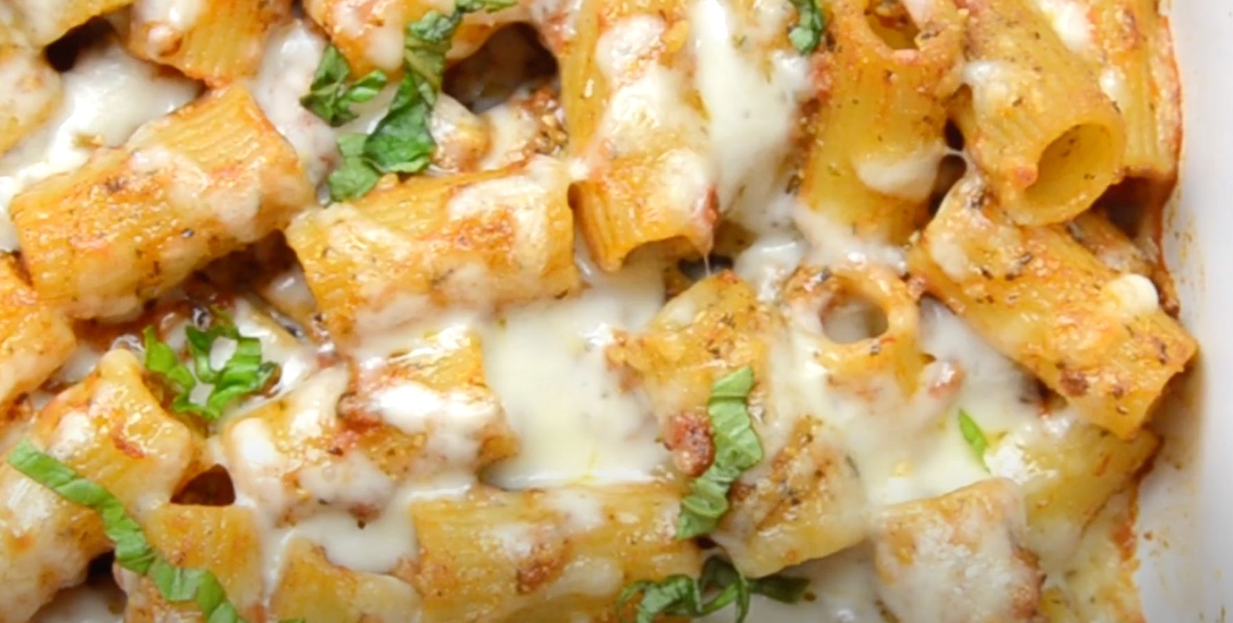 Oven Baked Four Cheese Rigatoni Rosa