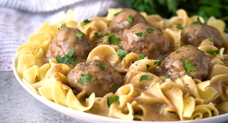 oven-baked swedish meatballs recipe