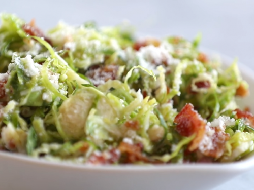 pear bacon and brussels sprout salad recipe