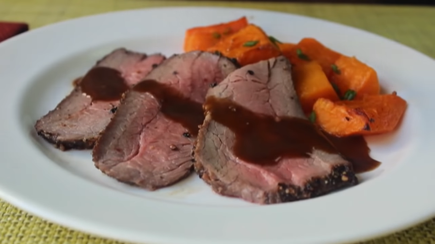 pepper crusted roast beef recipe