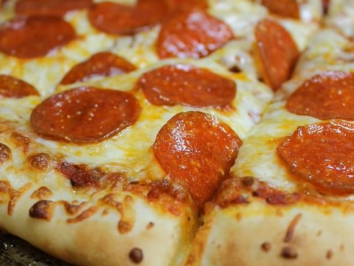 pepperoni pizza with homemade dough recipe