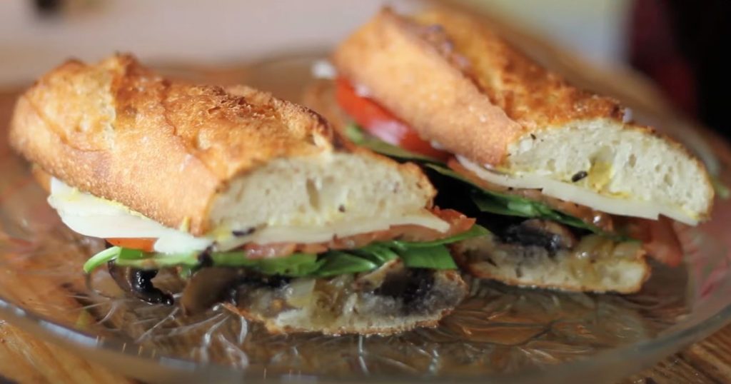 Provolone Portobello Mushroom Sandwich Recipe
