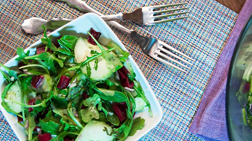 rhubarb spinach salad recipe