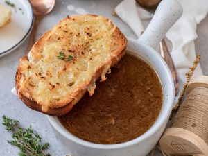 roasted chicken with caramelized onion soup recipe