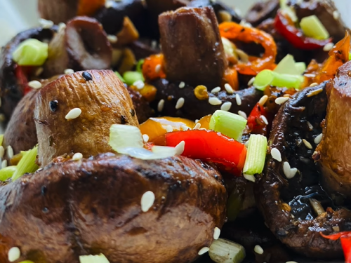 roasted mushrooms with balsamic and soy recipe