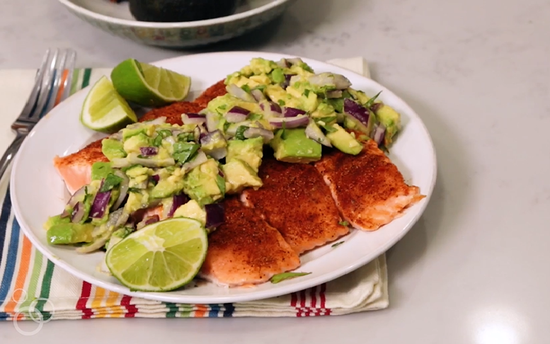 salmon with avocado salsa recipe