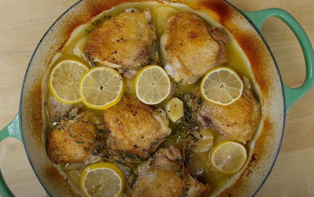 Sautéed Chicken with Lemon, White Wine and Rosemary Recipe