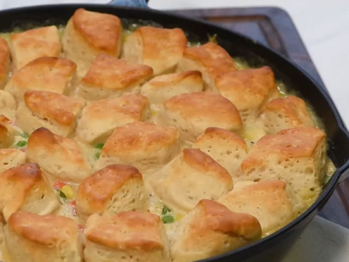 skillet chicken & biscuits recipe