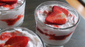 skinny strawberry fool (with truwhip) recipe