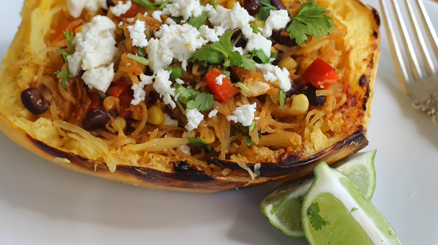 spaghetti squash burrito bowl recipe