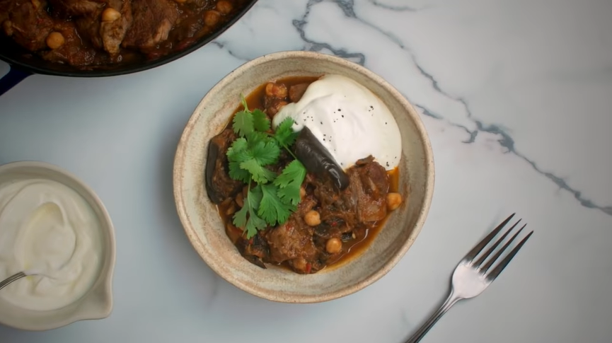 spicy lamb stew with chickpeas recipe