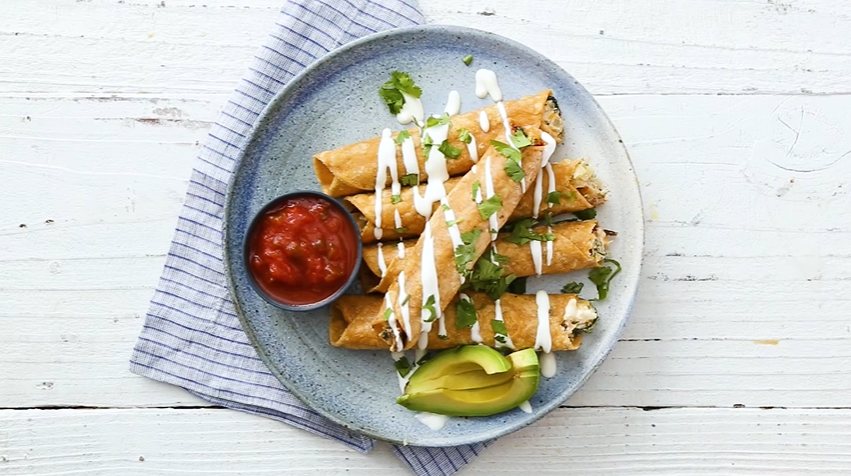 spinach and artichoke taquitos recipe