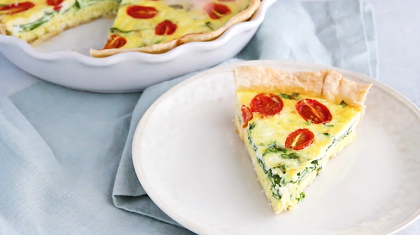 spinach ricotta quiche recipe