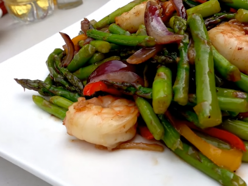 teriyaki shrimp and asparagus stir-fry recipe